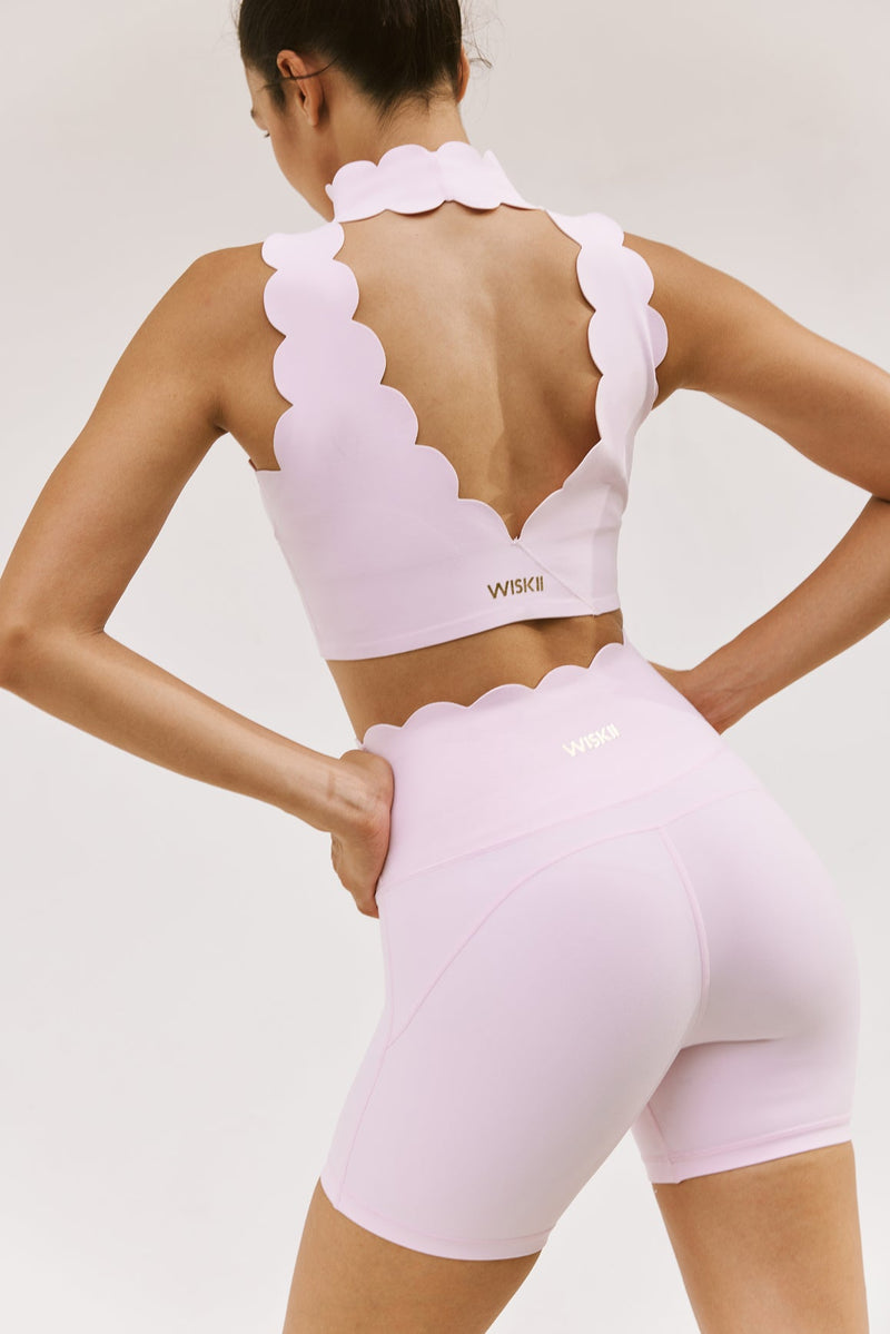 Scallop V-Back Bh Med Hög Hals